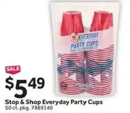 Stop&Shop Stop & Shop Everyday Party Cups offer