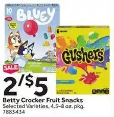Stop&Shop Betty Crocker Fruit Snacks offer