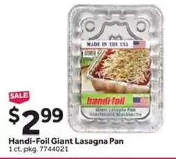Stop&Shop Handi-Foil Giant Lasagna Pan offer