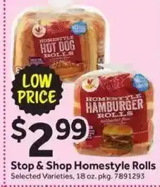 Stop&Shop Stop & Shop Homestyle Rolls offer