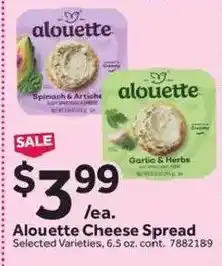 Stop&Shop Alouette Cheese Spread offer