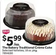 Stop&Shop The Bakery Traditional Crème Cake offer