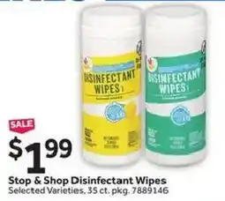 Stop&Shop Stop & Shop Disinfectant Wipes offer