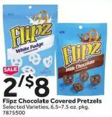 Stop&Shop Flipz chocolate covered pretzels offer