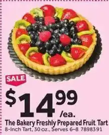 Stop&Shop The Bakery Freshly Prepared Fruit Tart offer