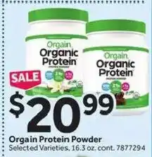 Stop&Shop Orgain Organic Protein Powder offer