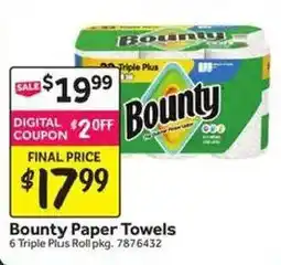 Stop&Shop Bounty Paper Towels offer
