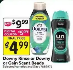 Stop&Shop Downy Rinse or Downy or Gain Scent Beads offer