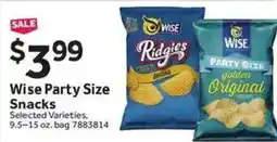 Stop&Shop Wise Party Size Snacks offer