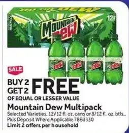Stop&Shop Mountain Dew Multipack offer