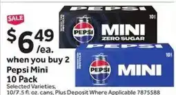 Stop&Shop Pepsi Mini offer