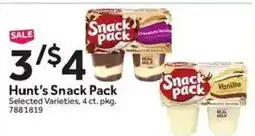 Stop&Shop Hunt's Snack Pack offer