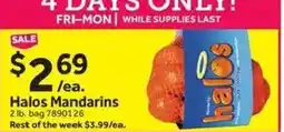 Stop&Shop Halos Mandarins offer