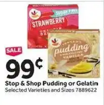 Stop&Shop Stop & Shop Pudding or Gelatin offer