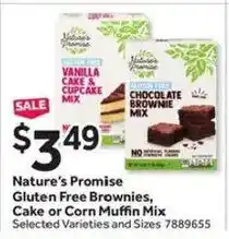 Stop&Shop Nature's Promise Gluten Free Brownies, Cake or Corn Muffin Mix offer