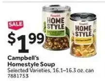 Stop&Shop Campbell's Homestyle Soup offer