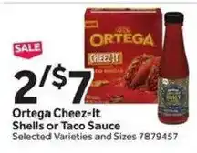 Stop&Shop Ortega Cheez-It Shells or Taco Sauce offer