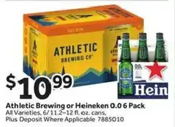 Stop&Shop Athletic Brewing or Heineken 0.0 6 Pack offer