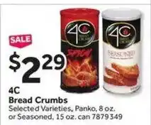 Stop&Shop 4c bread crumbs offer