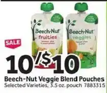 Stop&Shop Beech-Nut Veggie Blend Pouches offer