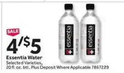 Stop&Shop Essentia Water offer