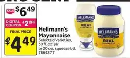 Stop&Shop Hellmann's Mayonnaise offer