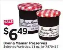 Stop&Shop Bonne Maman Preserves offer