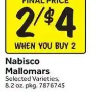 Stop&Shop Nabisco Mallomars offer
