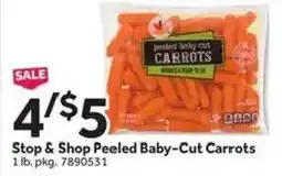 Stop&Shop Stop & Shop Peeled Baby-Cut Carrots offer
