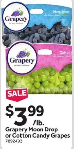 Stop&Shop Grapery Moon Drop or Cotton Candy Grapes offer