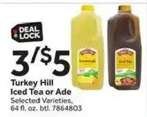 Stop&Shop Turkey Hill Iced Tea or Ade offer