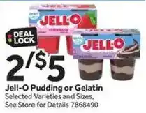 Stop&Shop Jell-O Pudding or Gelatin offer