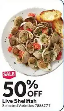 Stop&Shop Live Shellfish offer