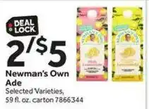 Stop&Shop Newman's Own Ade offer