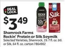 Stop&Shop Shamrock Farms Rockin' Protein or Silk Soymilk offer