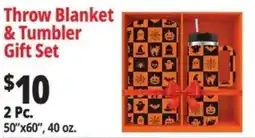 Ocean State Job Lot Throw Blanket & Tumbler Gift Set offer