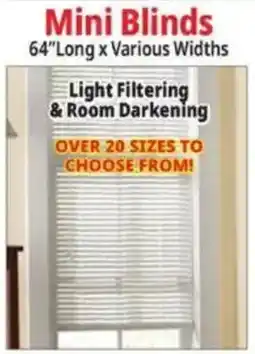 Ocean State Job Lot Mini Blinds offer