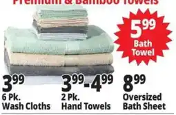 Ocean State Job Lot Premium & Bamboo Towels offer