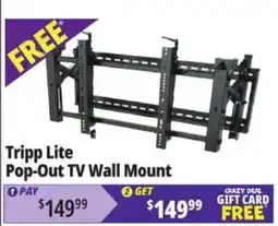 Ocean State Job Lot Tripp Lite Pop-Out TV Wall Mount offer