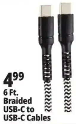 Ocean State Job Lot Braided Usb-c to Usb-c Cables offer