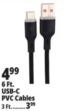 Ocean State Job Lot USB-C PVC Cables offer
