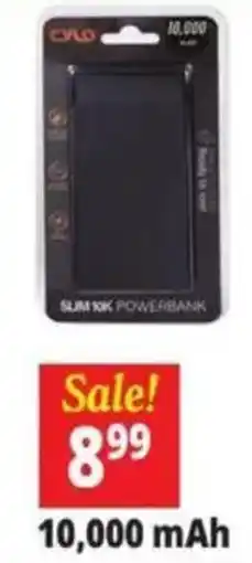 Ocean State Job Lot Cylo slim 10k powerbank offer