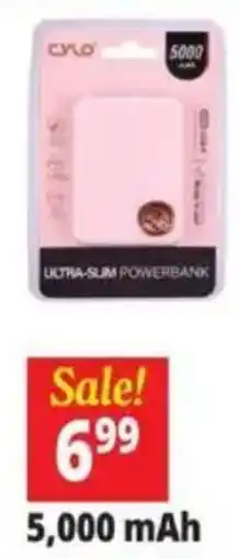 Ocean State Job Lot Cylo ultra-slim powerbank offer