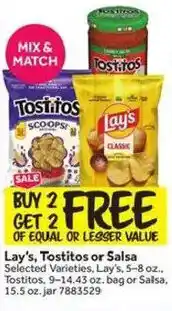 Stop&Shop Lay's, Tostitos or Salsa offer