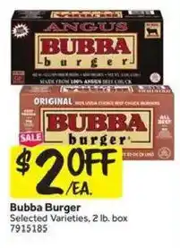 Stop&Shop Bubba Burger Selected Varieties offer