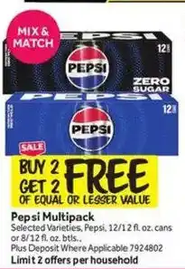 Stop&Shop Pepsi Multipack offer