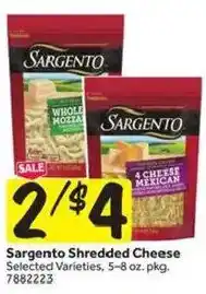 Stop&Shop Sargento shredded cheese offer
