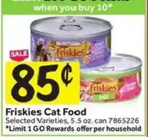 Stop&Shop Friskies Cat Food offer