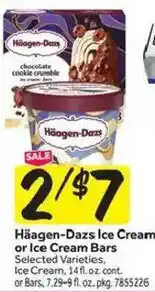 Stop&Shop Häagen-Dazs ice cream or ice cream bars offer