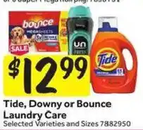 Stop&Shop Tide, Downy or Bounce Laundry Care offer